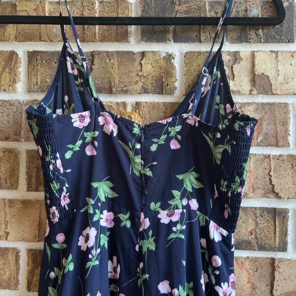 Lulu's Navy Floral High Low Dress - Picture 7 of 10
